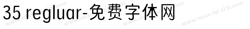 35 regluar字体转换